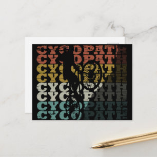 Mountain Biking Humor - Funny Cycling - Cycopath Holiday Postcard