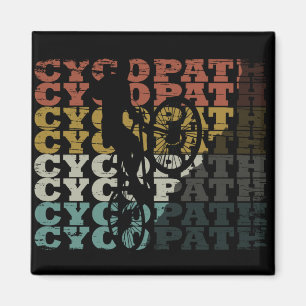 Mountain Biking Humor - Funny Cycling - Cycopath Magnet
