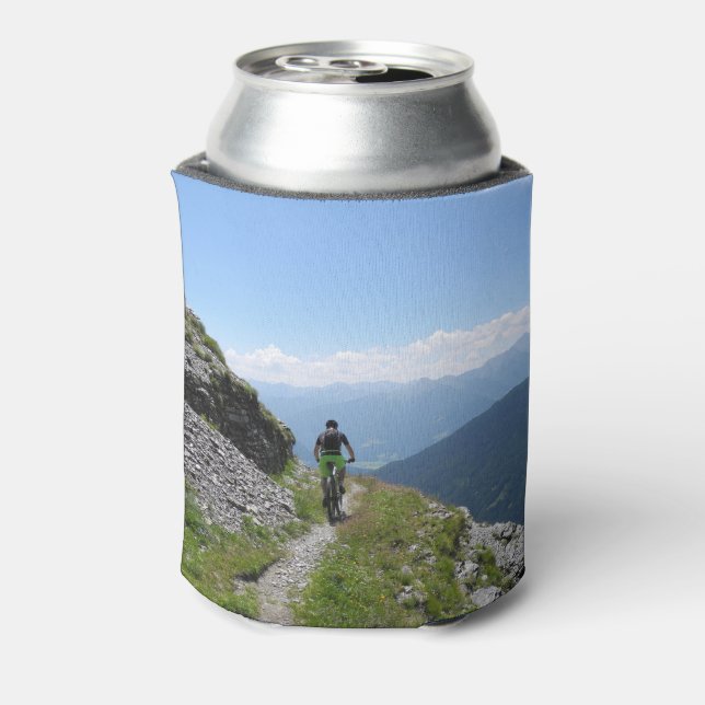 Mountain Biking in Countryside Can Cooler (Can Back)
