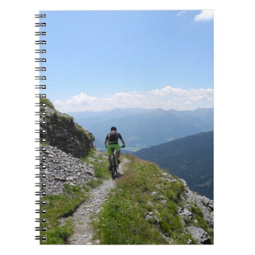 Mountain Biking in Countryside Notebook