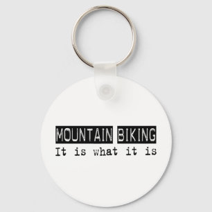 Mountain Biking It Is Keychain