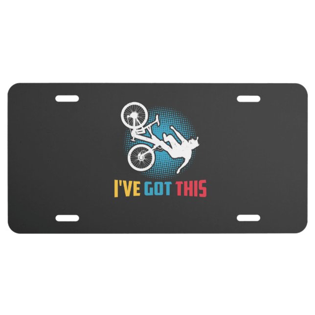 Mountain Biking - I've Got This License Plate (Front)