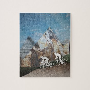 Mountain Biking Jigsaw Puzzle by AmandaRoyale at Zazzle