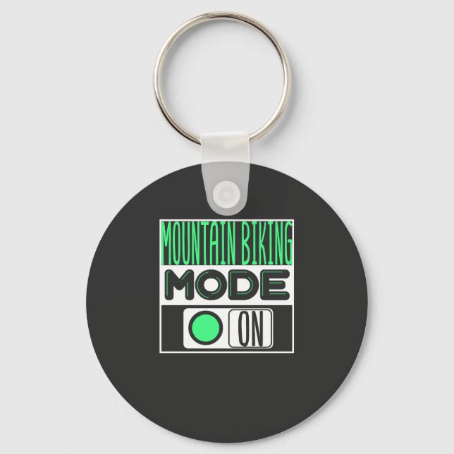 Mountain Biking Keychain (Front)