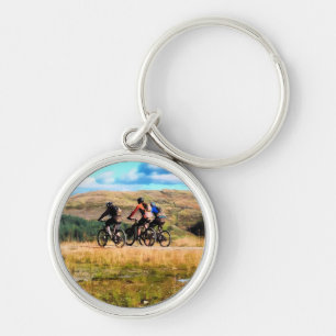 MOUNTAIN BIKING KEYCHAIN