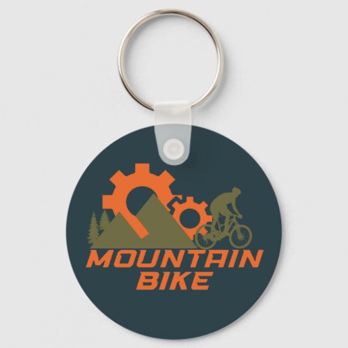 Mountain biking keychain