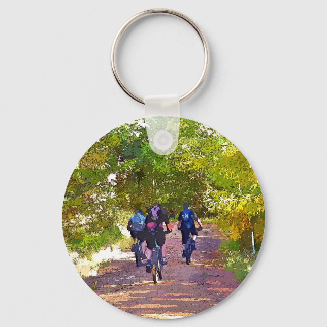 MOUNTAIN BIKING KEYCHAIN (Front)