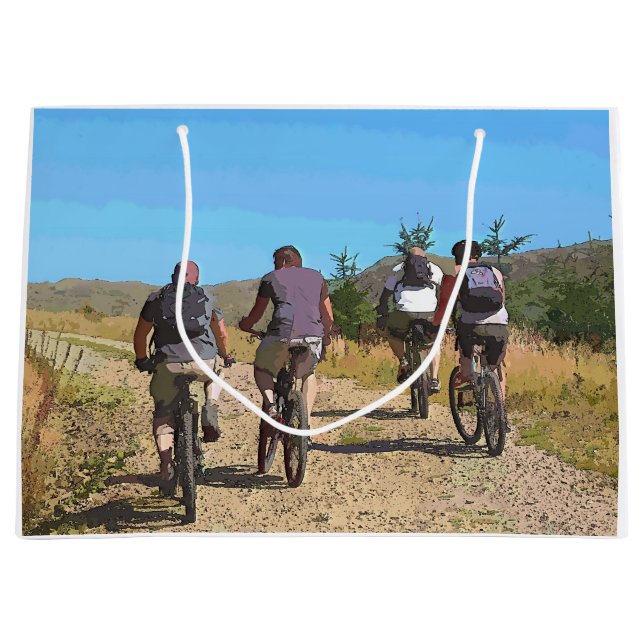 MOUNTAIN BIKING LARGE GIFT BAG (Front)