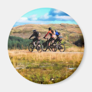 MOUNTAIN BIKING MAGNET