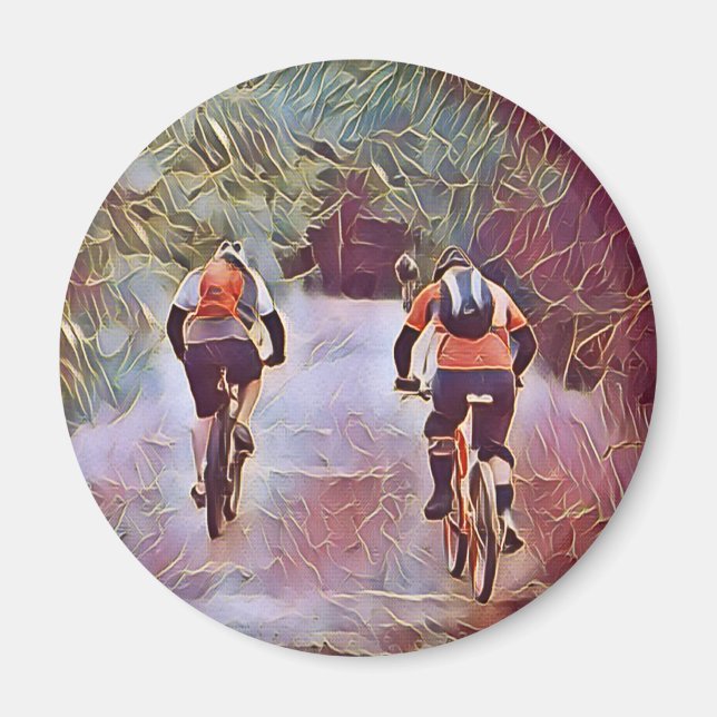 MOUNTAIN BIKING  MAGNET (Front)