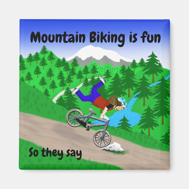 Mountain Biking Magnet (Front)
