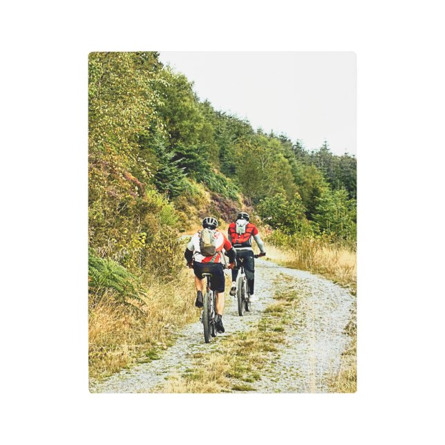 MOUNTAIN BIKING METAL PRINT (Front)