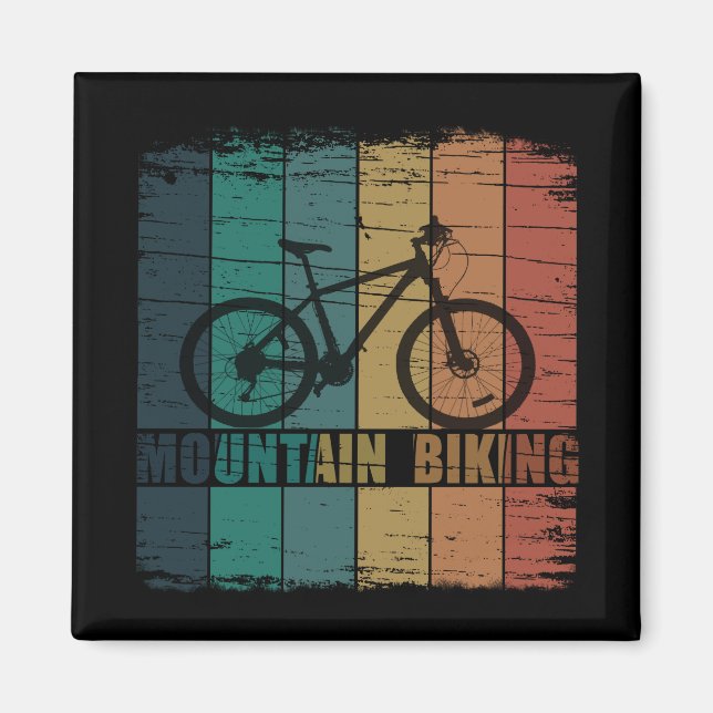 Mountain biking mountainbike magnet (Front)