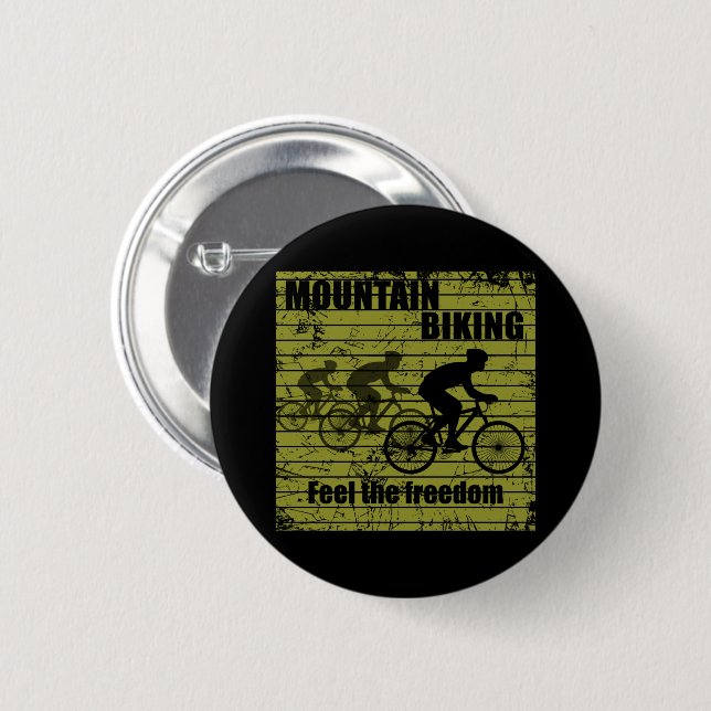 Mountain biking MTB Button (Front & Back)