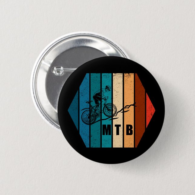Mountain biking MTB Button (Front & Back)