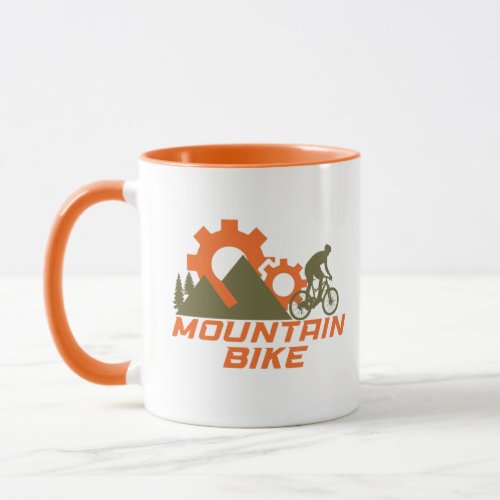 Mountain biking mug