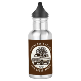 Mountain Biking "Official Loam Squad Member" Stainless Steel Water Bottle