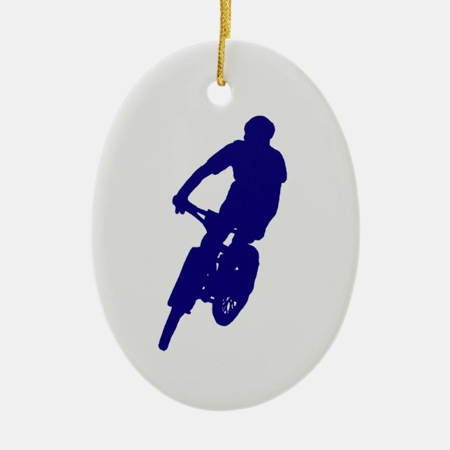 Mountain Biking ornament (Front)