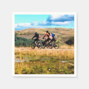 MOUNTAIN BIKING PAPER NAPKINS