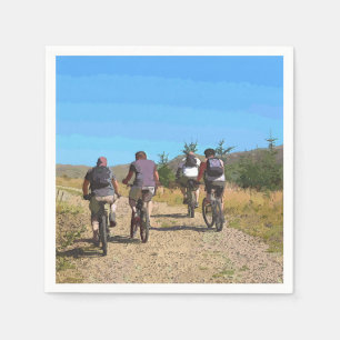 MOUNTAIN BIKING PAPER NAPKINS