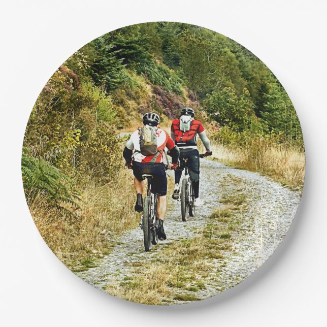 MOUNTAIN BIKING PAPER PLATES (Front)