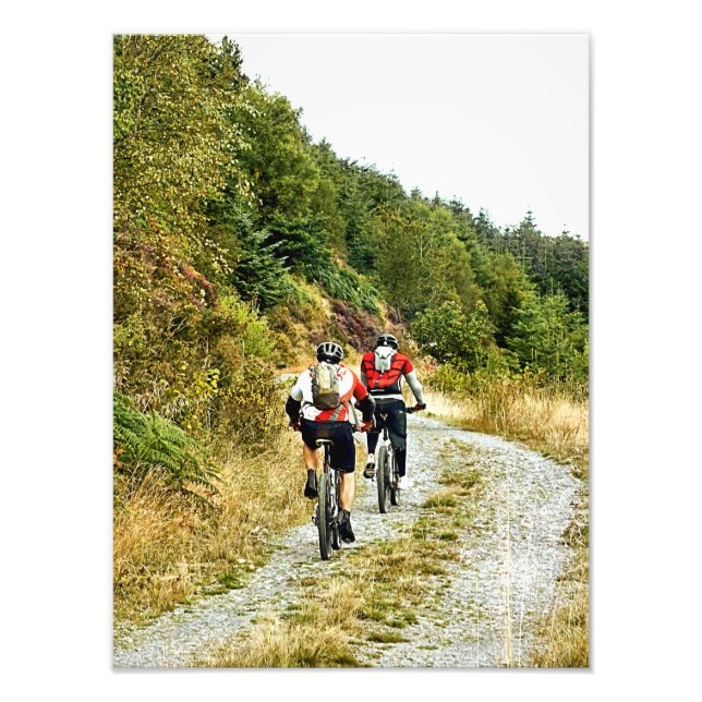 MOUNTAIN BIKING PHOTO PRINT (Front)