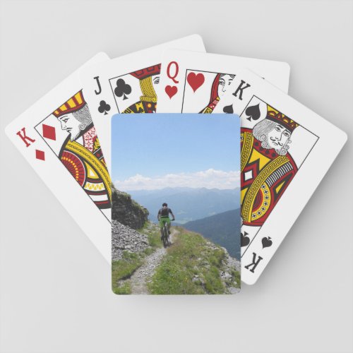 Mountain Biking Playing Cards