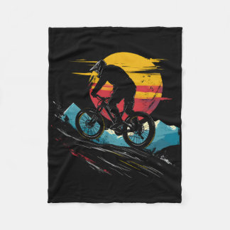 Mountain Biking Portrait Outdoor Sports _1  Fleece Blanket
