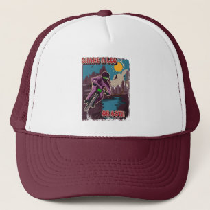 Mountain biking  saying gift  trucker hat