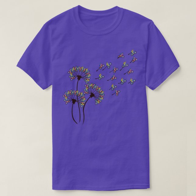 Mountain Biking Shirt Dandelion Mountain Biking Lo (Design Front)