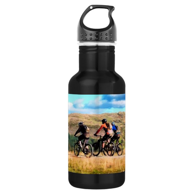 MOUNTAIN BIKING STAINLESS STEEL WATER BOTTLE (Front)