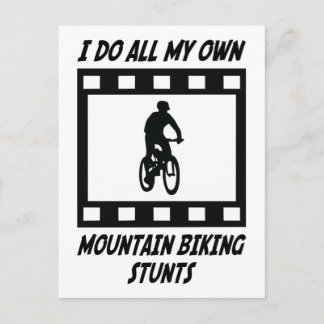 Mountain Biking Stunts Postcard