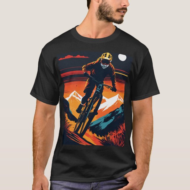 Mountain Biking T Shirt (Front)