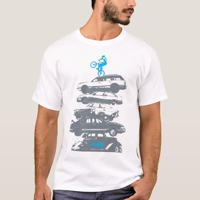 Mountain Biking T Shirt - Trials riding (Front)