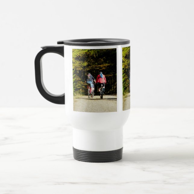 MOUNTAIN BIKING TRAVEL MUG (Left)