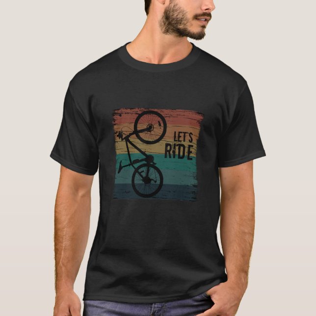 Mountain biking vintage T-Shirt (Front)
