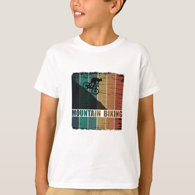Mountain biking vintage T-Shirt (Front)