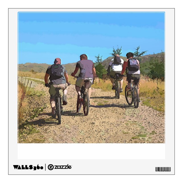 MOUNTAIN BIKING WALL DECAL (Front)