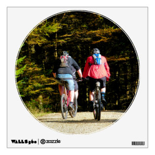 MOUNTAIN BIKING WALL DECAL