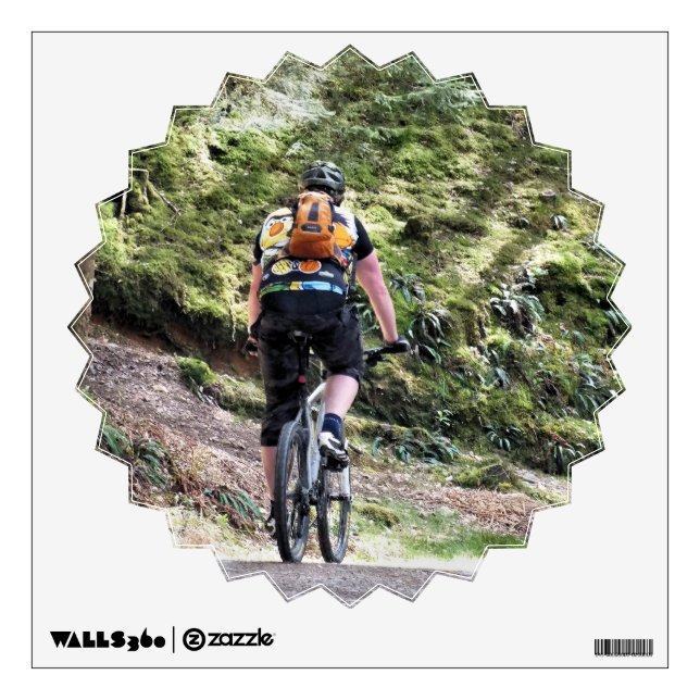 MOUNTAIN BIKING WALL STICKER (Front)