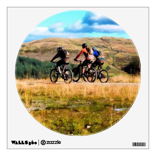 MOUNTAIN BIKING WALL STICKER (Front)