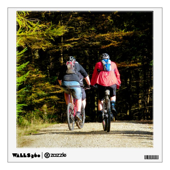 MOUNTAIN BIKING WALL STICKER (Front)