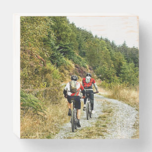 MOUNTAIN BIKING WOODEN BOX SIGN