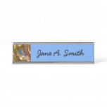 Mountain Bluebird at Arches National Park Desk Name Plate