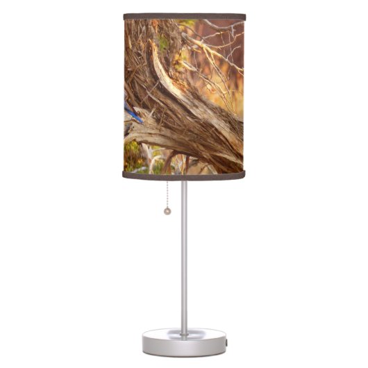 Mountain Bluebird at Arches National Park Table Lamp (Right)