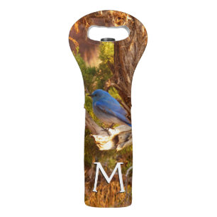 Mountain Bluebird at Arches National Park Wine Bag