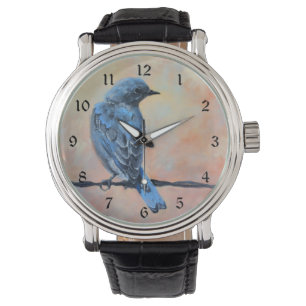 Mountain Bluebird Fine Art Watch