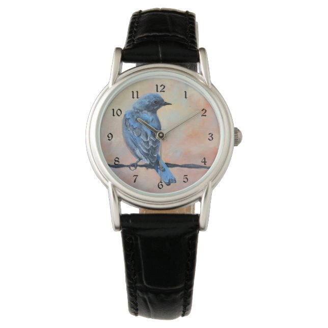 Mountain Bluebird Fine Art Watch (Front)