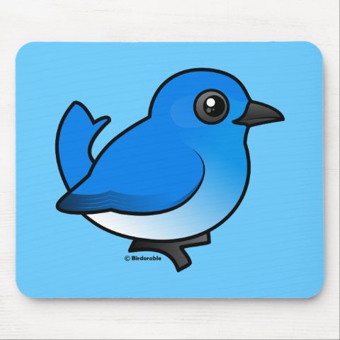 Birdorable Mountain Bluebird Mousepad | Cute Bird Gifts