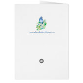 Mountain Bluebird State Bird of Idaho Blank Cards (Back)